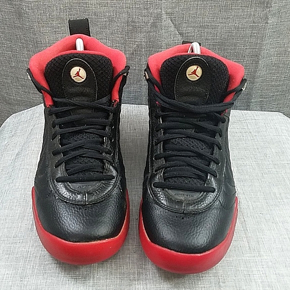 Nike Air Jordan Jumpman Pro 'bred' sneakers - black red men's 10 906876-001 - Picture 2 of 14